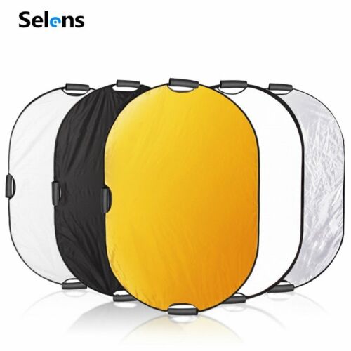5 in1 100x150cm 39x59" Photography Oval Light Reflector Collapsible Photo Studio - Picture 11 of 11