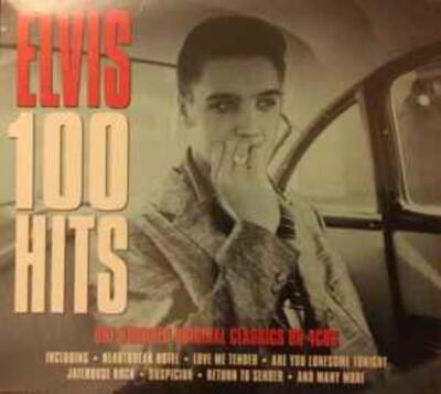 Elvis: 100 Hits 4-Disc Set w/ Artwork MUSIC AUDIO CD Rock & Roll collection song