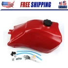 For Honda TRX300 TRX 300 1993-2000 plastic gas fuel tank fourtrax Red & petcock