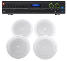 JBL VMA260 60w 8-Input Amplifier 4 JBL 8" Speakers For Restaurant/Bar/Cafe