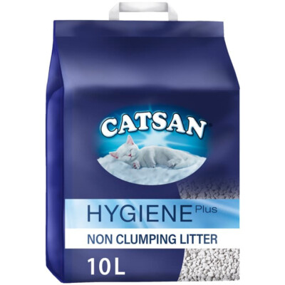 Catsan Hygiene Plus Katzenstreu klumpfreies Katzenstreu - 10Ltr