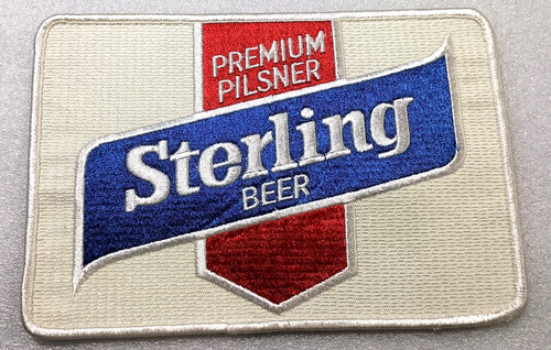 LG 1970s Sterling Premium Pilsner Beer Back Jacket Patch New NOS Lion Brothers