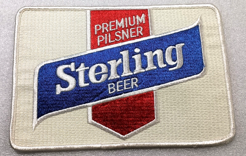 LG 1970s Sterling Premium Pilsner Beer Back Jacket Patch New NOS Lion Brothers - Bild 1 von 3