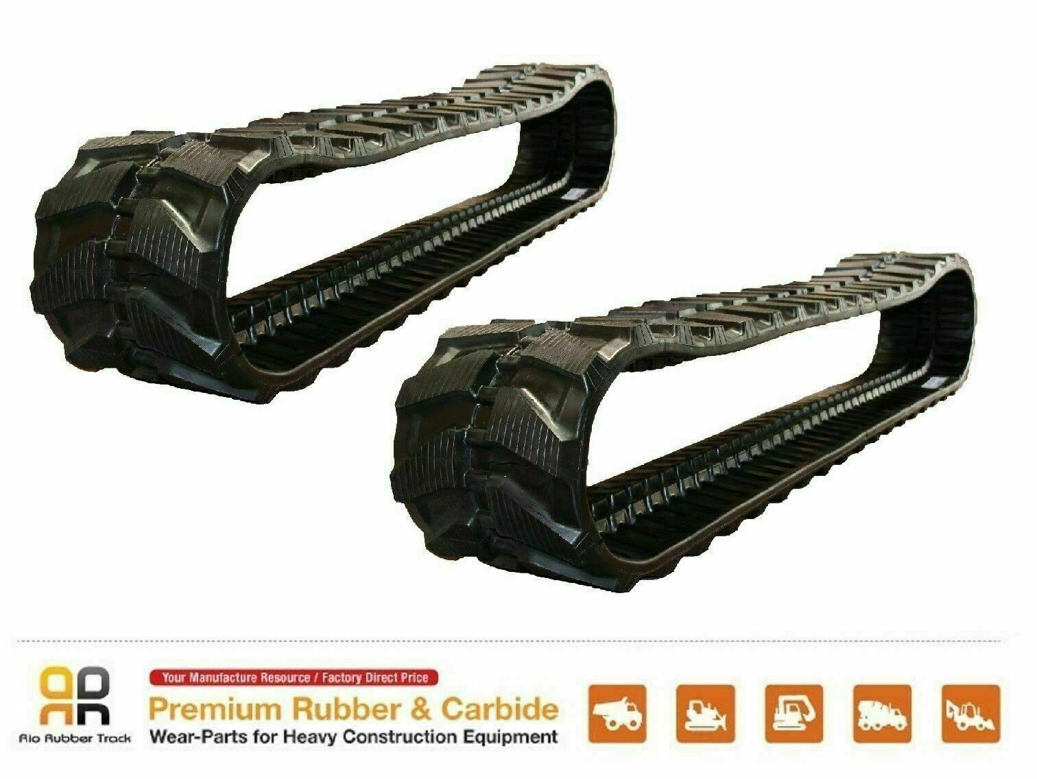 2 Rubber Track 300x52.5x84 SMC Komatsu 35-8 35MR-1 Excavator