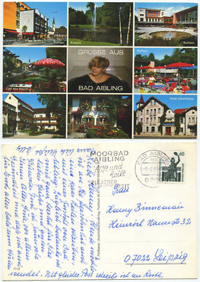 33192 - greetings from Bad Aibling - postcard, expired 5.2.1991