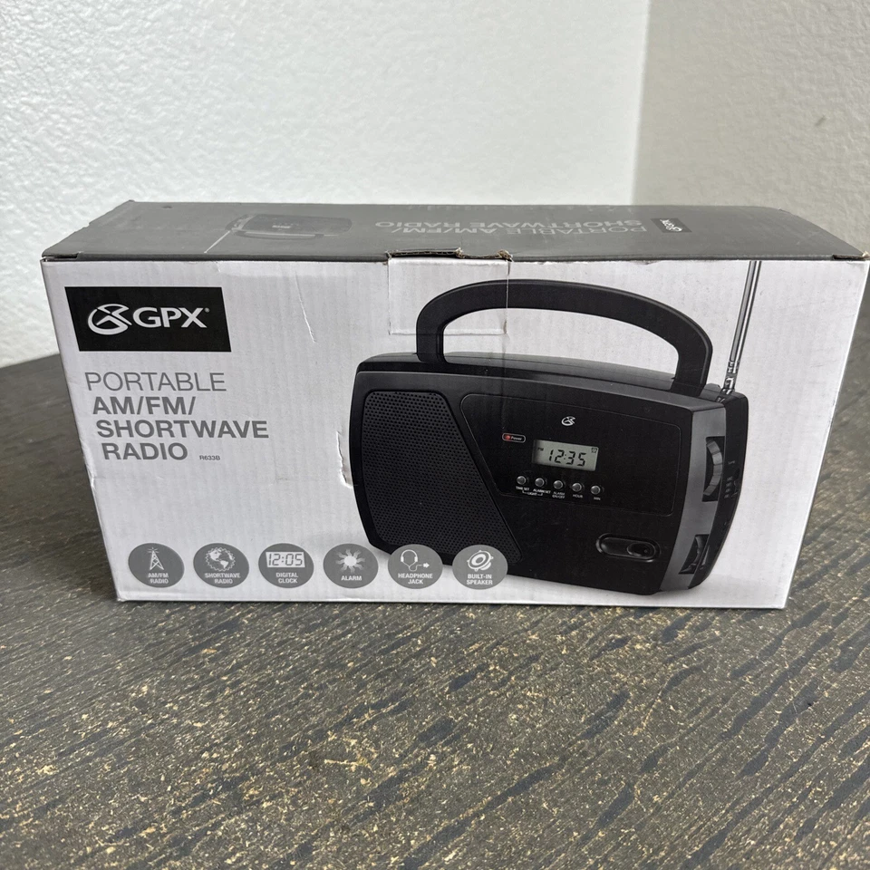 GPX AM/FM Shortwave Radio R633B GPX R633B 047323006333 - Image 2 of 4
