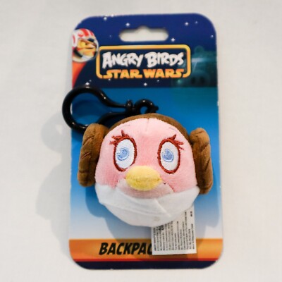 Angry Birds Plush Backpack Clip Star Wars Leia Stella on Card (56X)