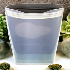 Porter Sandwich 100% Silicone Reusable Food Storage Bag Gray Standup Bag