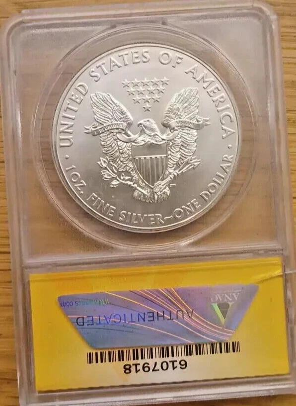 2011 MS 67 American Silver Eagle ANACS * - Image 2 of 2