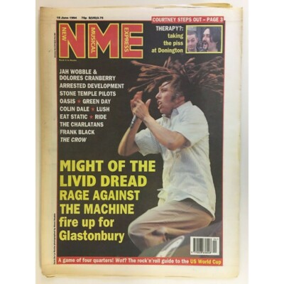 NEW MUSICAL EXPRESS NME MAGAZINE 18 JUNE 1994  OASIS. GREEN DAY. LUSH.  LS