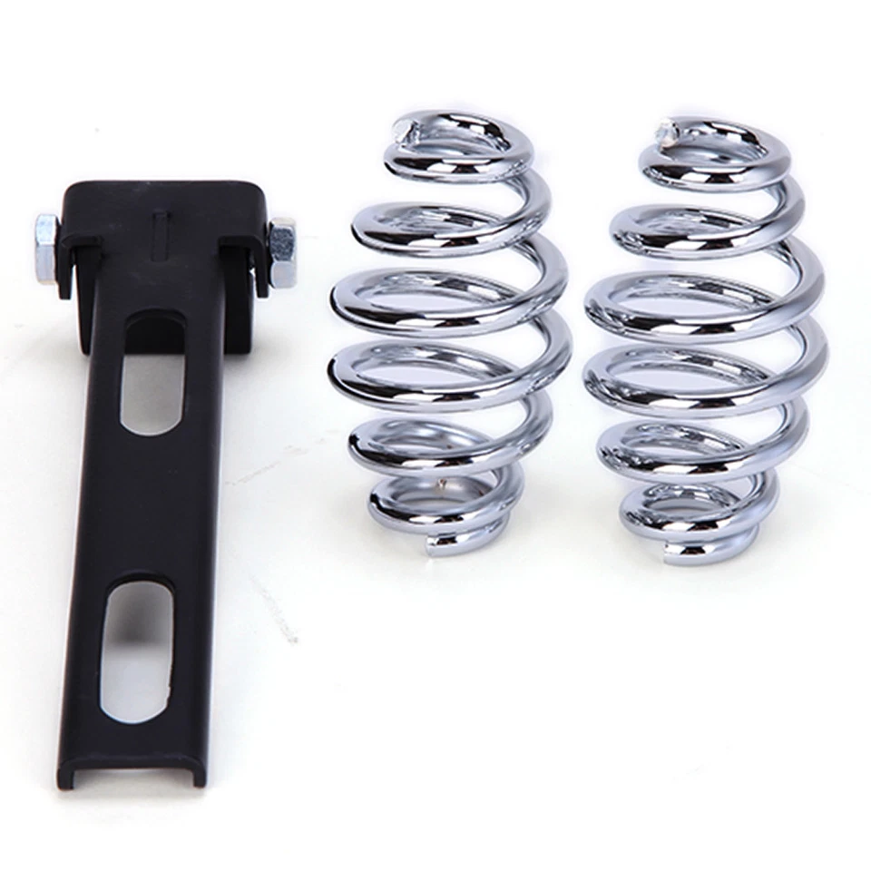 Refit Bobber 摩托车弹簧独奏座椅 定制 适用于 Harley Davidson Fatboy FLSTF — 第 3/4 张图片