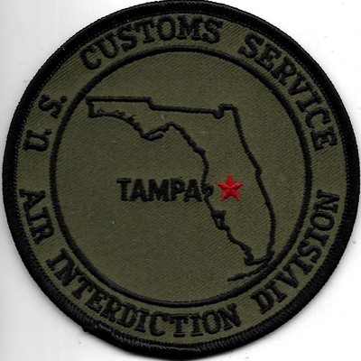 US Customs FLORIDA Tampa LUFTÜBERWACHUNG Patch ZOLL Abzeichen Douanes ZFA Air I.