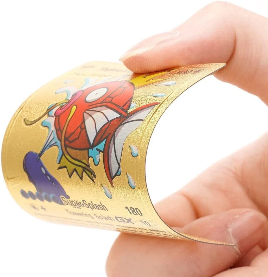 POKEMON GOLD |Pookemon Assorted 55 PCS Gold Foil Cards |Poke-Mean Deck Box - Image 3 of 4