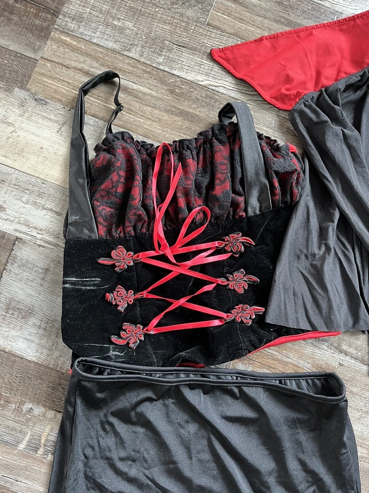 Coquette Sexy Voluptuous Gothic Vampire Costume Womens S/M k3 - Image 3 of 4