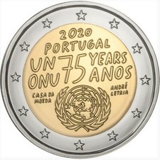 2 Euro PORTOGALLO 2020 75º DELL'ONU - 2 € commemorativo