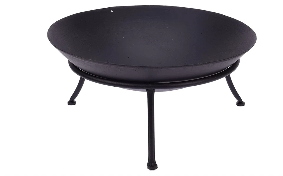 BRACIERE NUOVO  LINEA VERA  elegante braciere in acciaio nero (47 cm) - Immagine 2 di 3