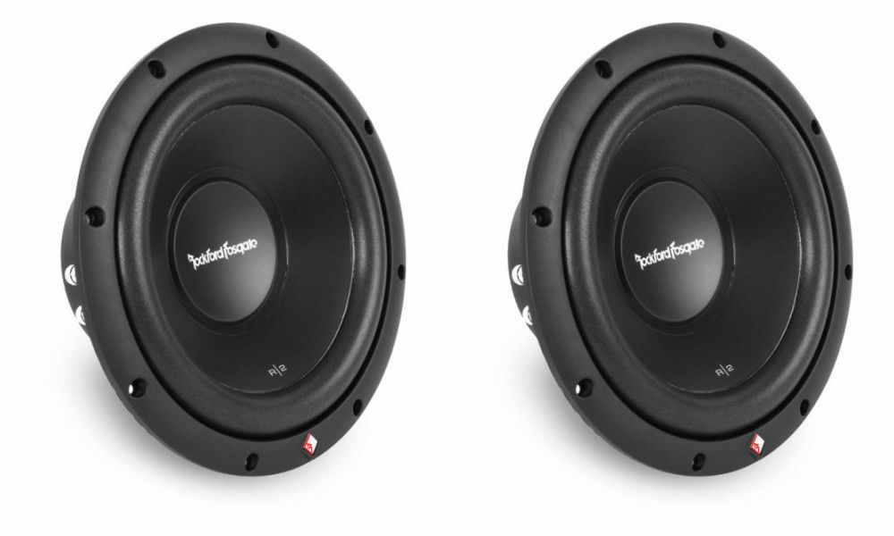 2) Rockford Fosgate Prime R2D4-10 1000W Car Audio Subwoofer Bundle
