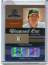 2003 Diamond Kings - BARRY ZITO - Diamond Cut Autograph - A's. #d 53/75