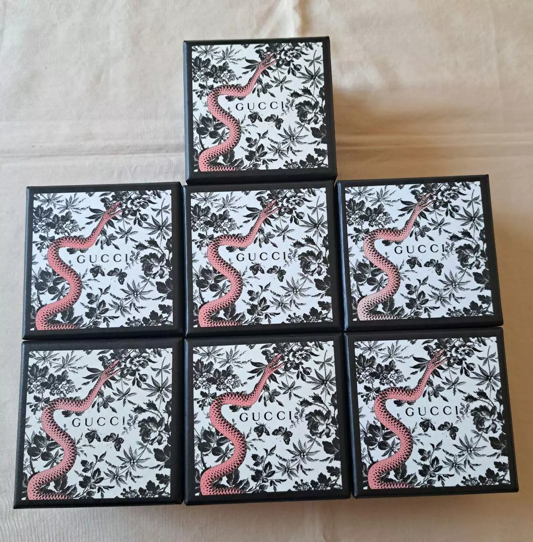 LOT GUCCI boîte vide lot de 7 pièces pochette de rangement serpent étui à bijoux mzmr