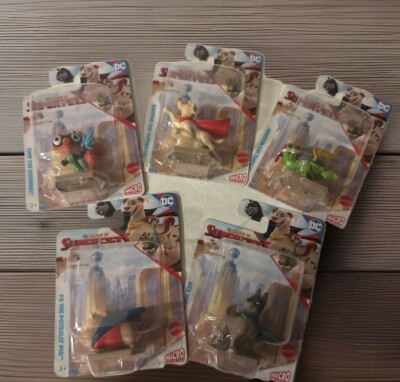 NIP Complete 5 Pc Super Pets 2022 Micro Superpets Collection Figures