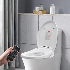 Electric Smart Bidet Toilet Seat Electronic Heated W/Wireless Remote 3-Gears