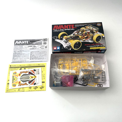 Tamiya Mini 4WD Avante Jr. Yellow Special Clear Body Vs Chassis 95060 (1/32)