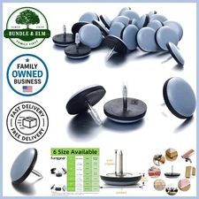 Furniture Sliders 24 Pack Heavy Duty PTFE Floor Protectors for Wooden Chairs