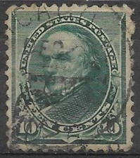 U.S.A. 1893 Daniel Webster 10c green #226