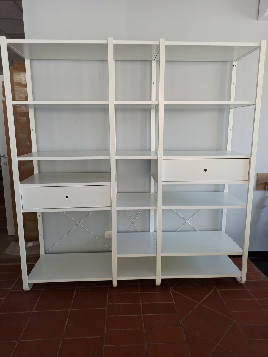 Vetrina Libreria Hemnes Usata Libreria In Metallo E Legno Di Ikea