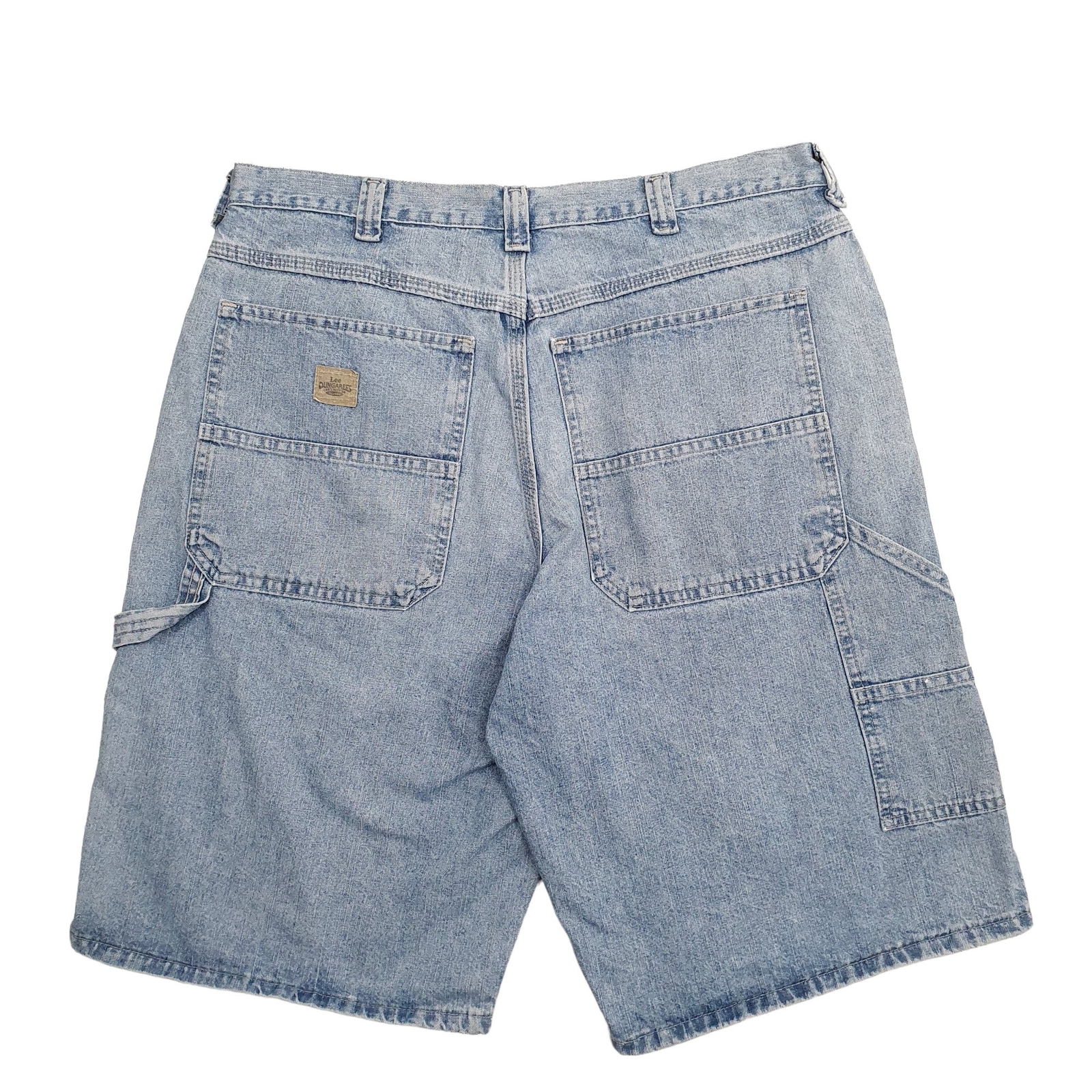 LEE Dungarees Blue Carpenter Workwear Cotton Shorts Mens W36 image 2