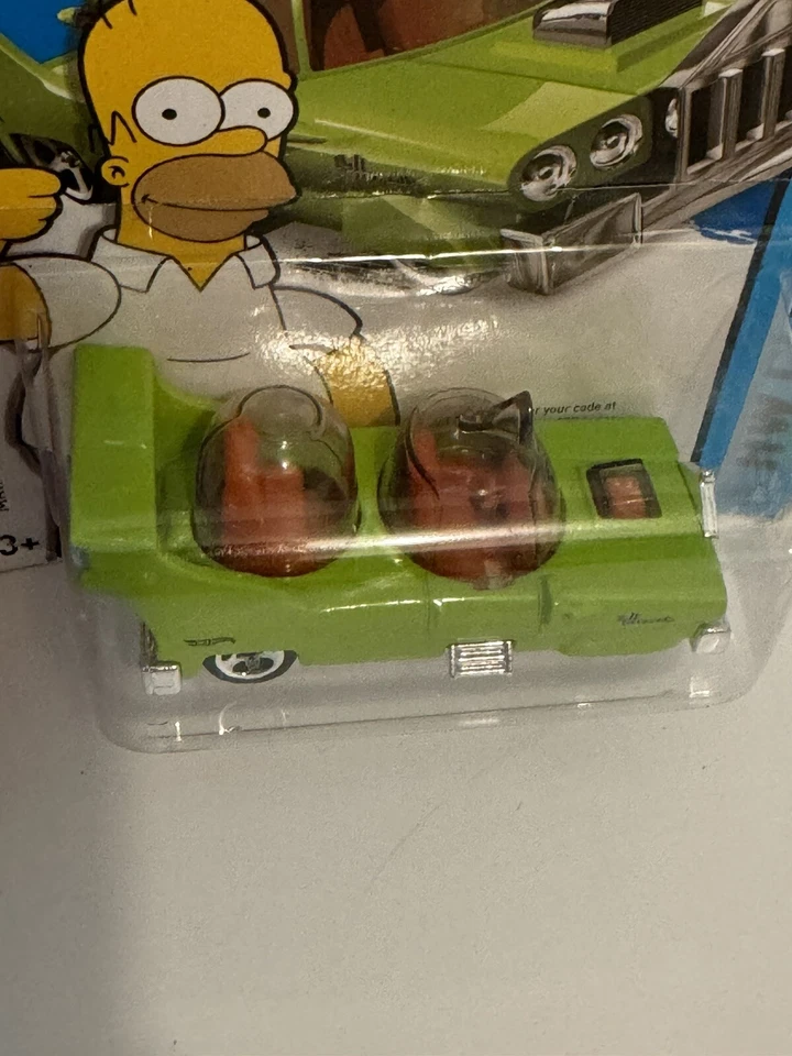 Hot Wheels The Simpsons The Homer Car Green HW City Mattel 2013 NIB - Image 3 of 4