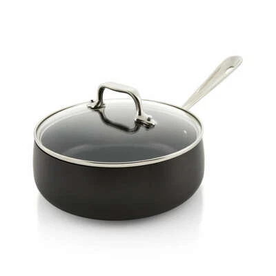 All-Clad HA1 Hard-Anodized Nonstick 2.5-Qt. and 3.5 Qt. Saucepans with Lid