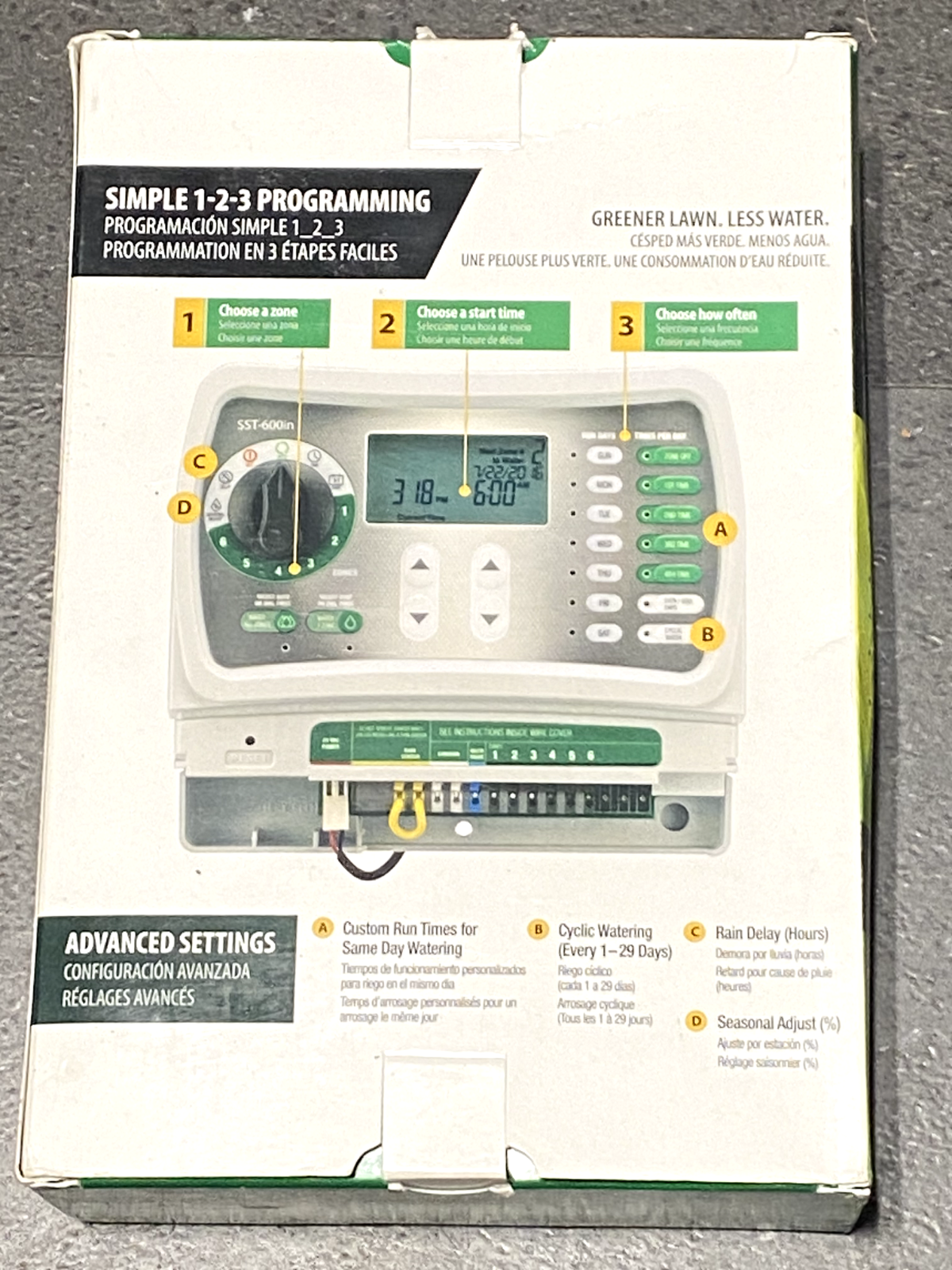 SST600IN – 6-Station Indoor SST “Simple to Set” Irrigation Timer