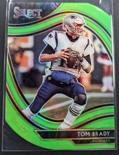 Tom Brady 2020 Panini Select Field Level NEON GREEN Die Cut Prizm #301