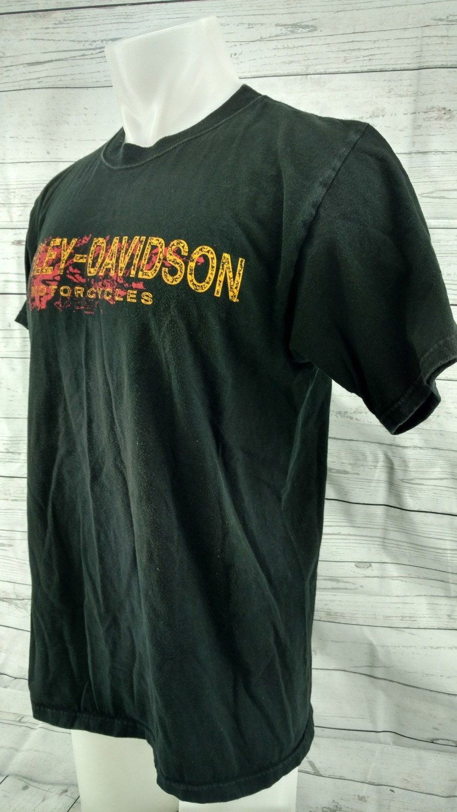 Vintage 2004 Harley Davidson Size Large Black Chunky River Meridian MS