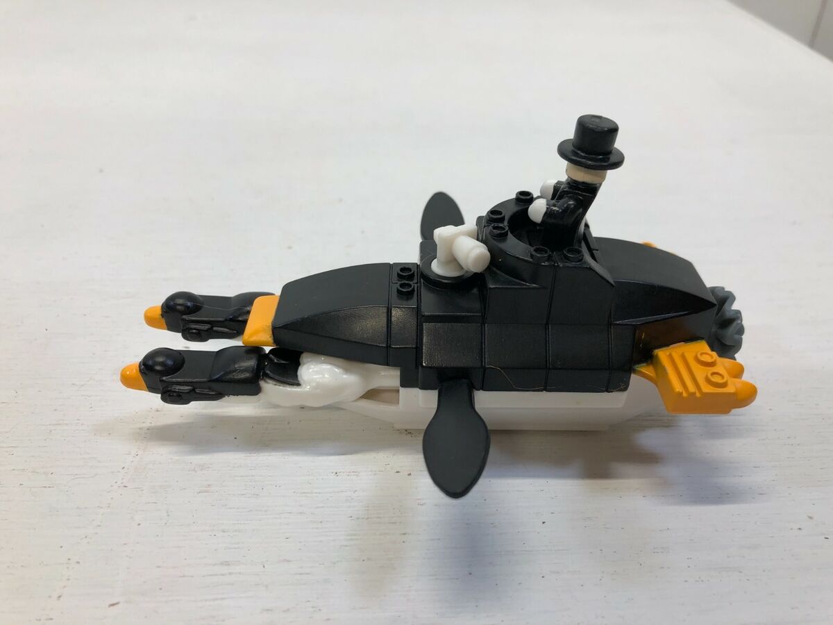 Lot of 2 Batman Lego Toys Batmobile Penguin Submarine 2008 McDonald's Happy  Meal