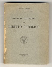 Corso di istituzioni di diritto pubblico.