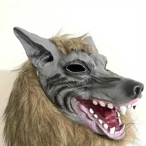 Masque Et Gant Loup Garou Cosplay Halloween Deguisement Carnaval Jeux De Role - Photo 14 sur 14