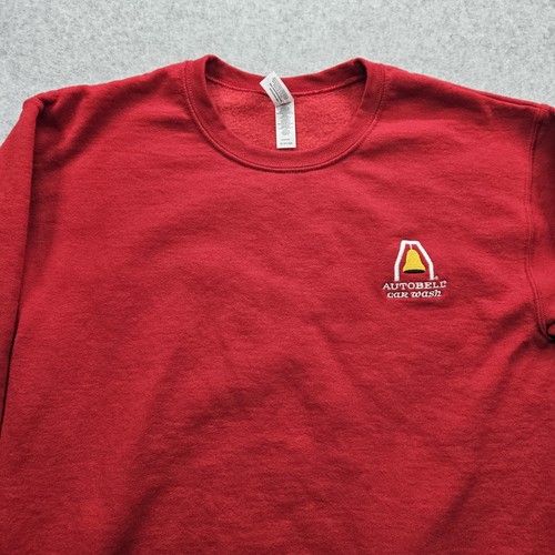 Autobell Car Wash Jerzees Men's Small Red Sweatshirt - 第 2/15 張圖片