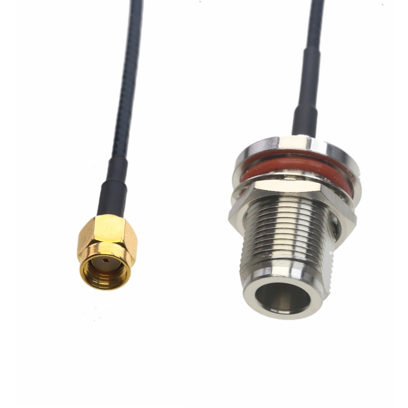 RF Cable RP-SMA male to N female nut bulkhead RG316 6