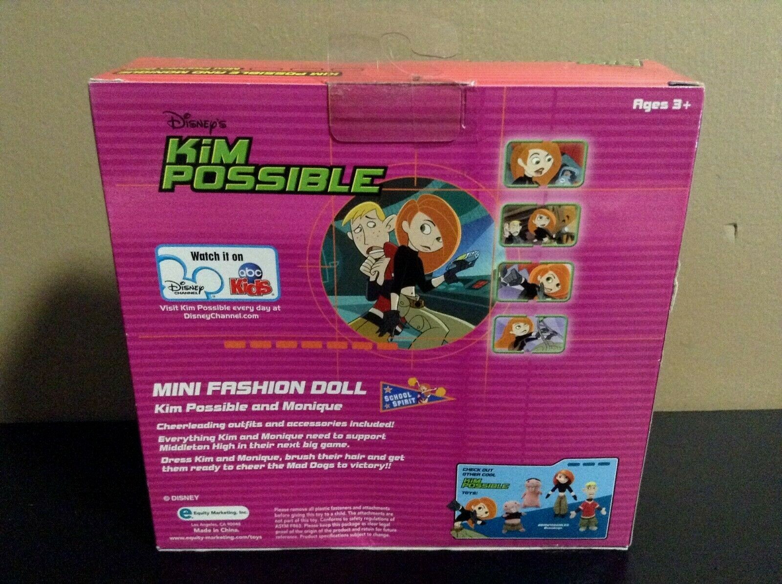 KIM POSSIBLE MINI DOLLS FIGURES LOT Playset and Monique Disney 4.5" HTF ...