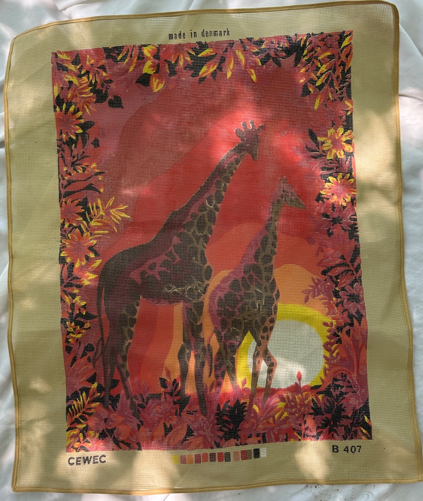 Giraffes Needlepoint Canvas eBay
