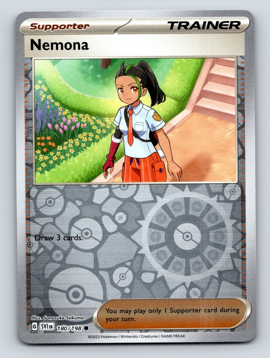 アナ ドリームボーン トレーディングカード Trainer Supporter Nemona Draw Three Cards Vivid Green Spring Scene