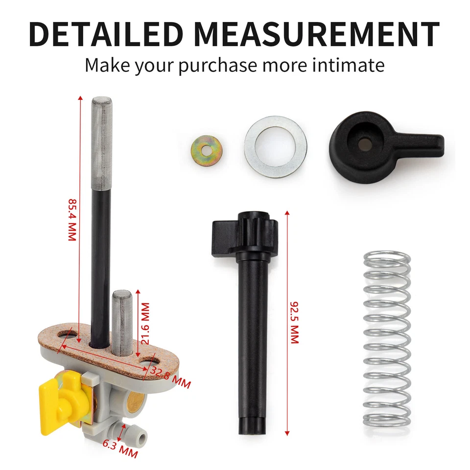 Válvula de combustible Petcock y perilla de palanca kit de resorte para Polaris Magnum 425 1997 1998 EE. UU. Foto 3 de 4