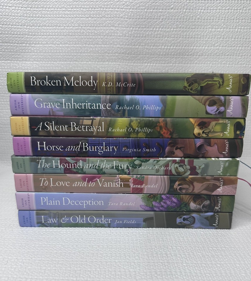 Amish Inn Mysteries Books Lot Of 8 Annie's Hard Back With Dust Covers