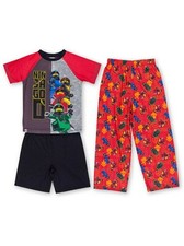 Lego Ninjago 3 PC Short Sleeve Pajama Set Boy Size 6/7
