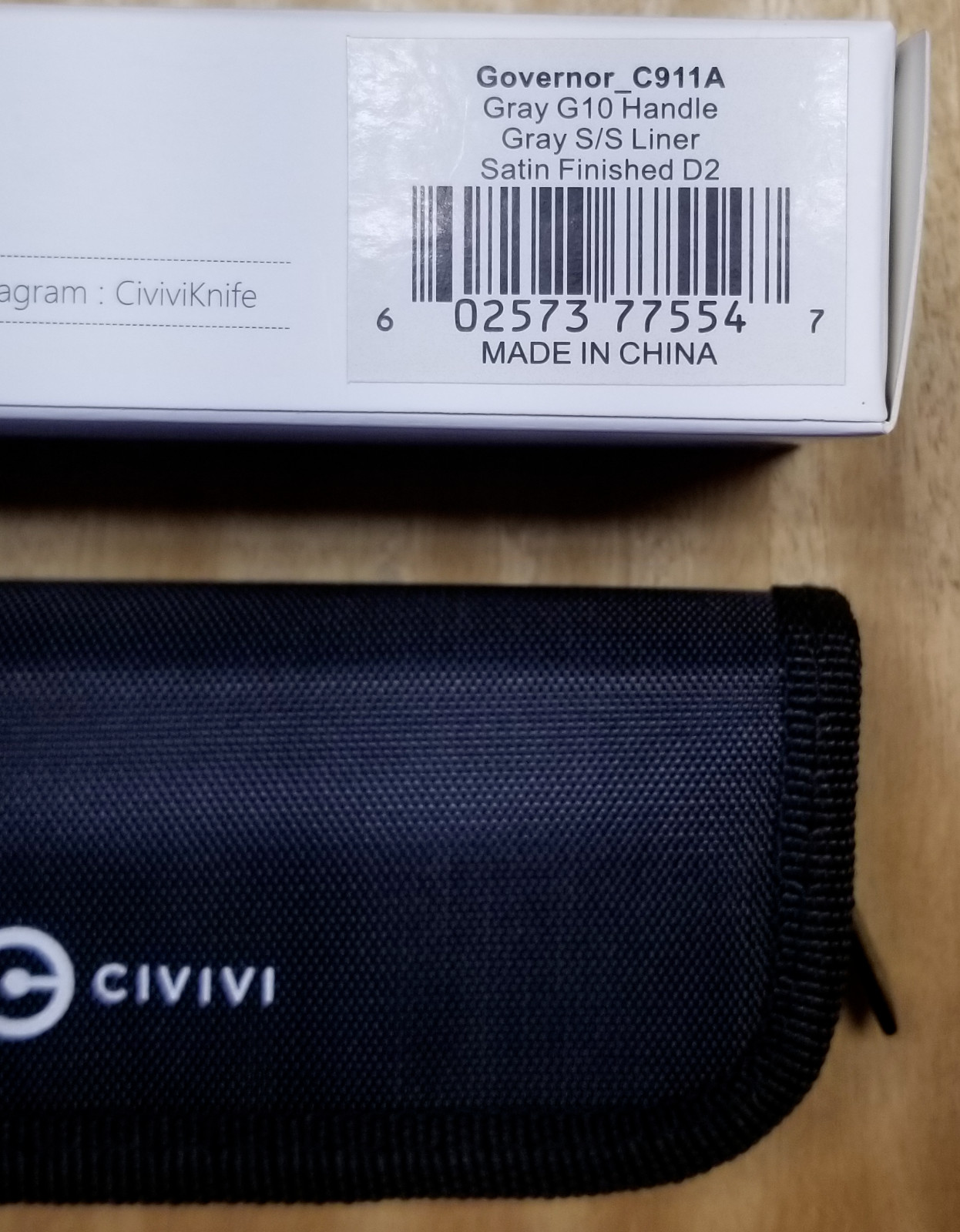 CIVIVI Governor G10 D2 C911A Ontario RAT 1 Micarta Aus-8 8849DT combo edge tan