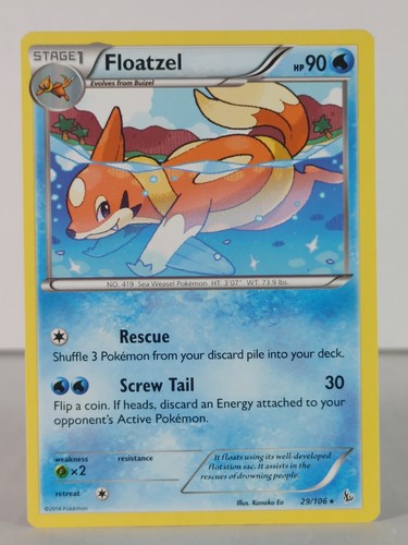 Floatzel - Flashfire - 29/106 - singles - non-holo - Pokemon TCG - Rare - Picture 8 of 31
