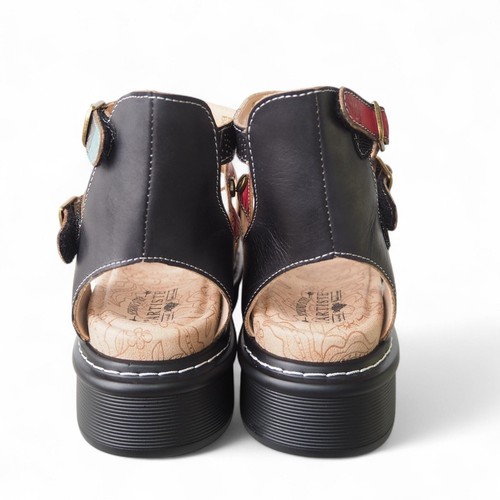 L'Artiste by Spring Step Selyse Platform Sandal Black Multicolor Women's 9.5-10 - Picture 5 of 11