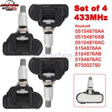 4pcs TPMS Tire Pressure Sensor 5154876AC for Ram ProMaster 1500 2500 3500 City